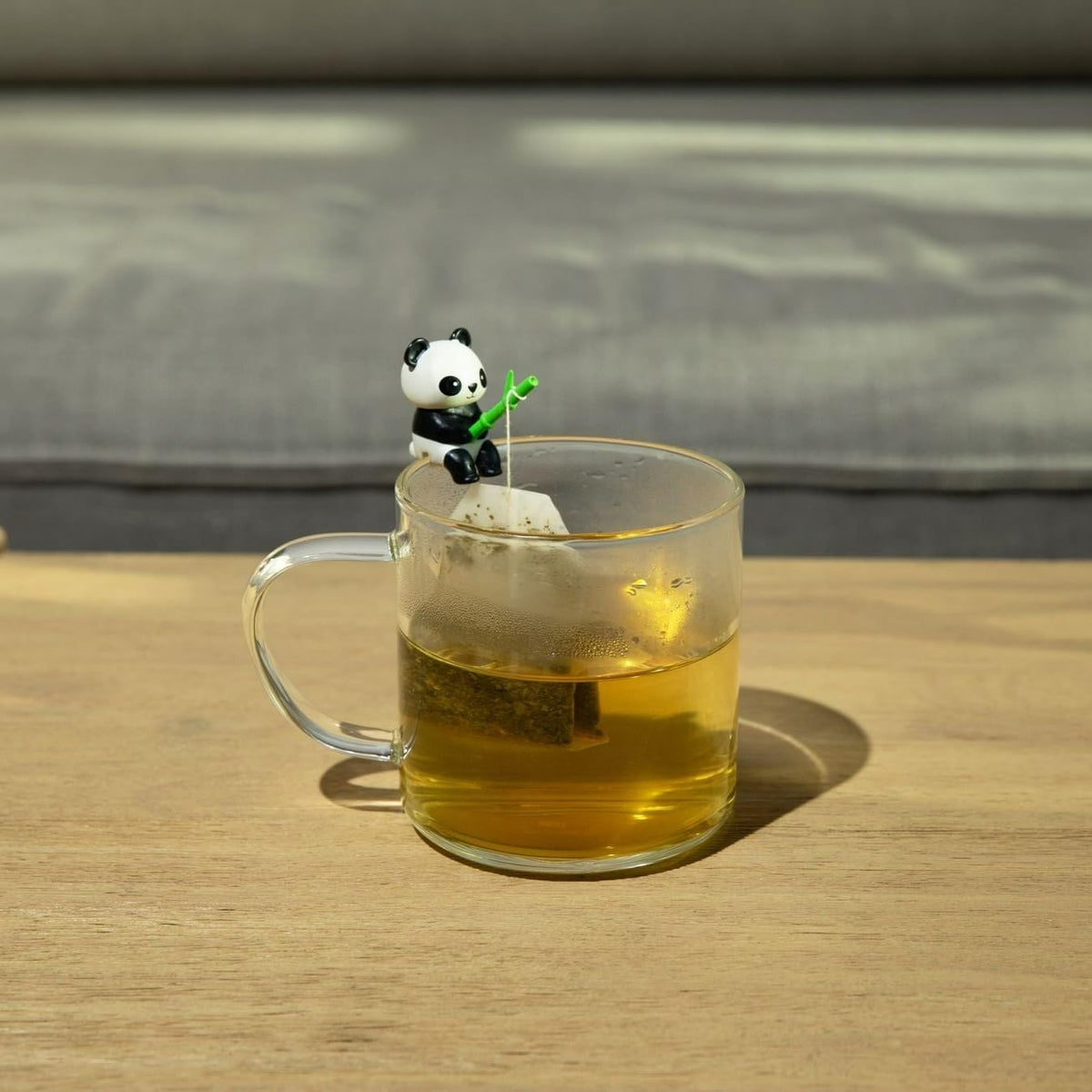 1pc Cute Fishing Cat - Tea Bag Holder and String Rest - Tea Accessory for Cup and Mug - Unique Funny Novelty Toy Gift Idea - Animal Figurine Drink Marker