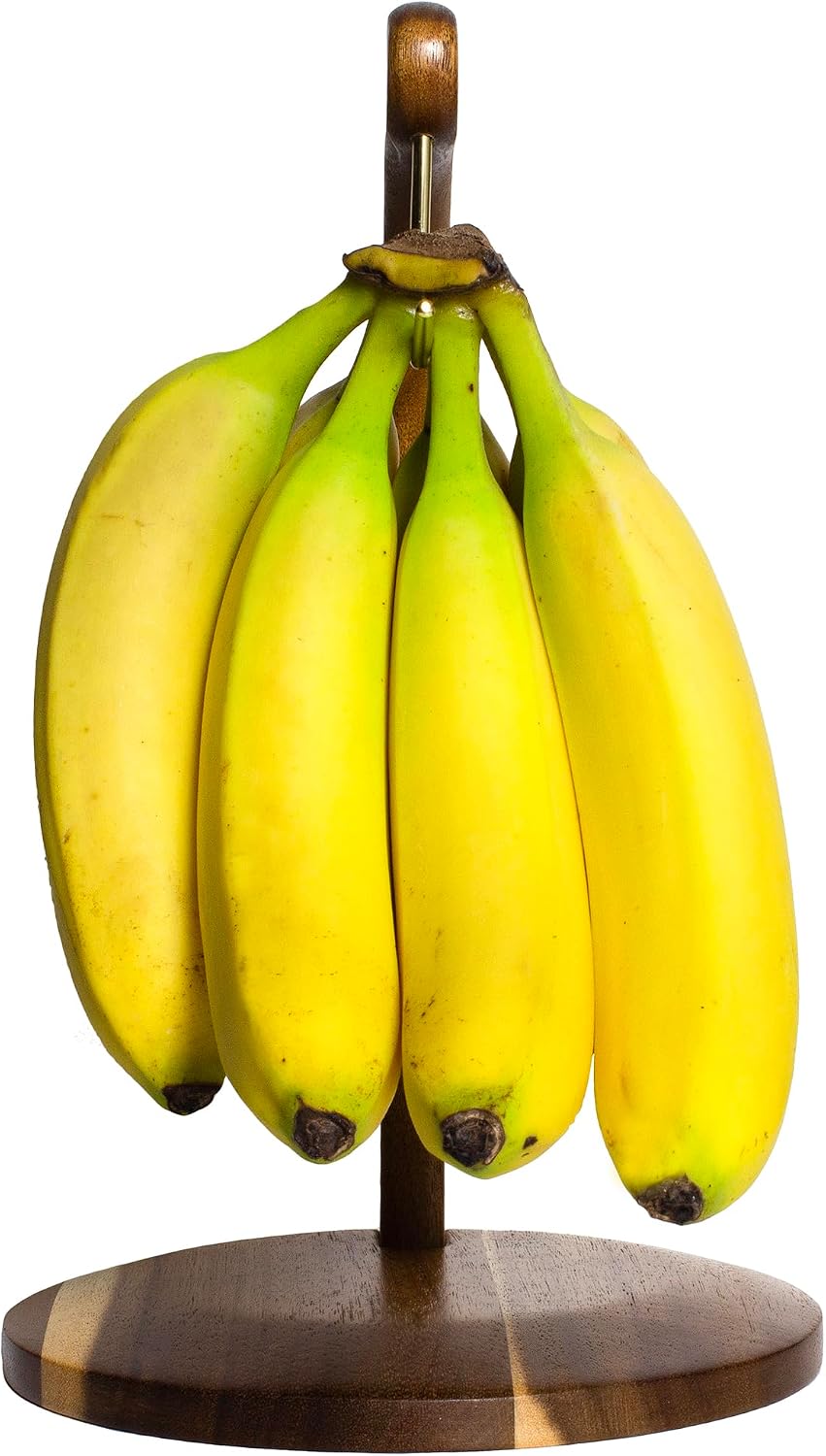 Rock & Branch Acacia Wood Banana Holder with Stand and Hanging Hook