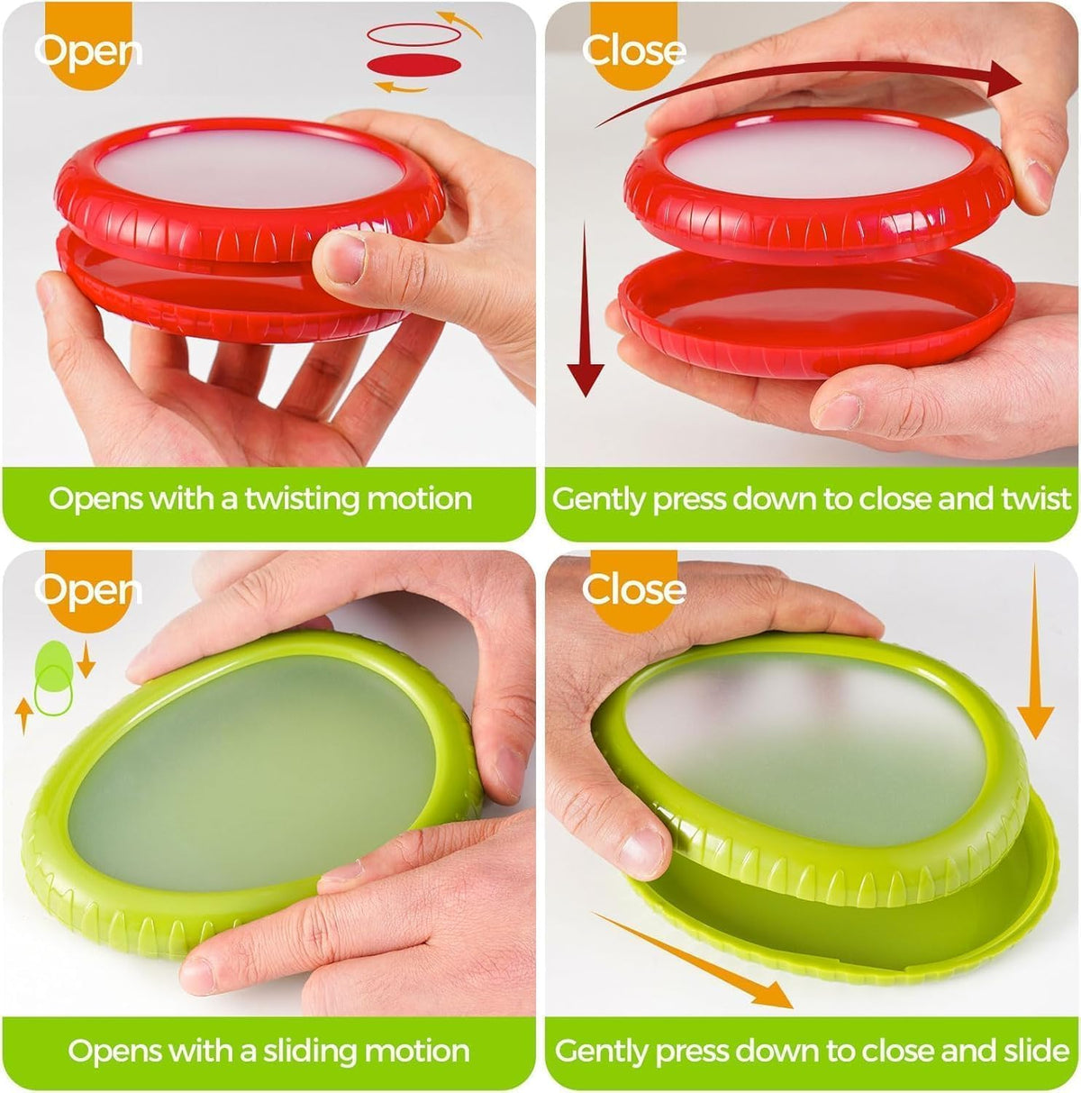 Anti-Oxidation Silicone Onion Storage Box | Fridge Pod | Reusable Onion Saver Container for Fridge | Keeps Cut Onion Fresh | Onion Holder, Tomato Saver, BPA-Free