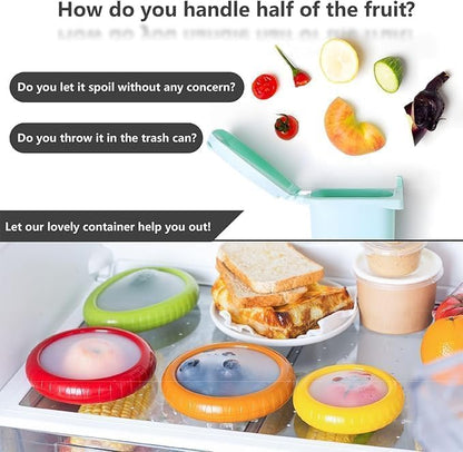 Anti-Oxidation Silicone Onion Storage Box | Fridge Pod | Reusable Onion Saver Container for Fridge | Keeps Cut Onion Fresh | Onion Holder, Tomato Saver, BPA-Free