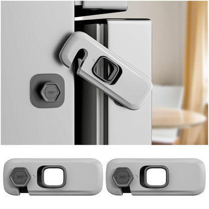6 Pack Fridge Lock, Freezer Door Lock Child Safety, 3M Adhesive Hold