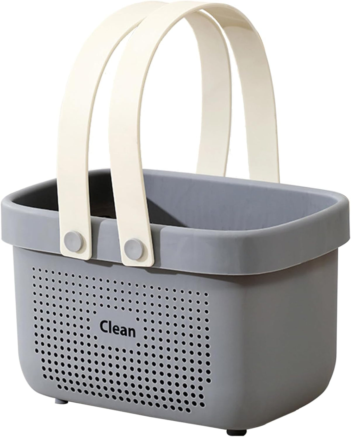 Plastic Storage Basket with Handle Portable Shower Caddy Tote Organizer Basket Bin for Bathroom Kitchen Dorm Room Bedroom, Green