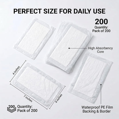 Meat Absorbent Pads 4x7 inch Dri Lock 60 Grams,White Meat Soaker Pads for Vacuum Sealer Bags (80pcs)