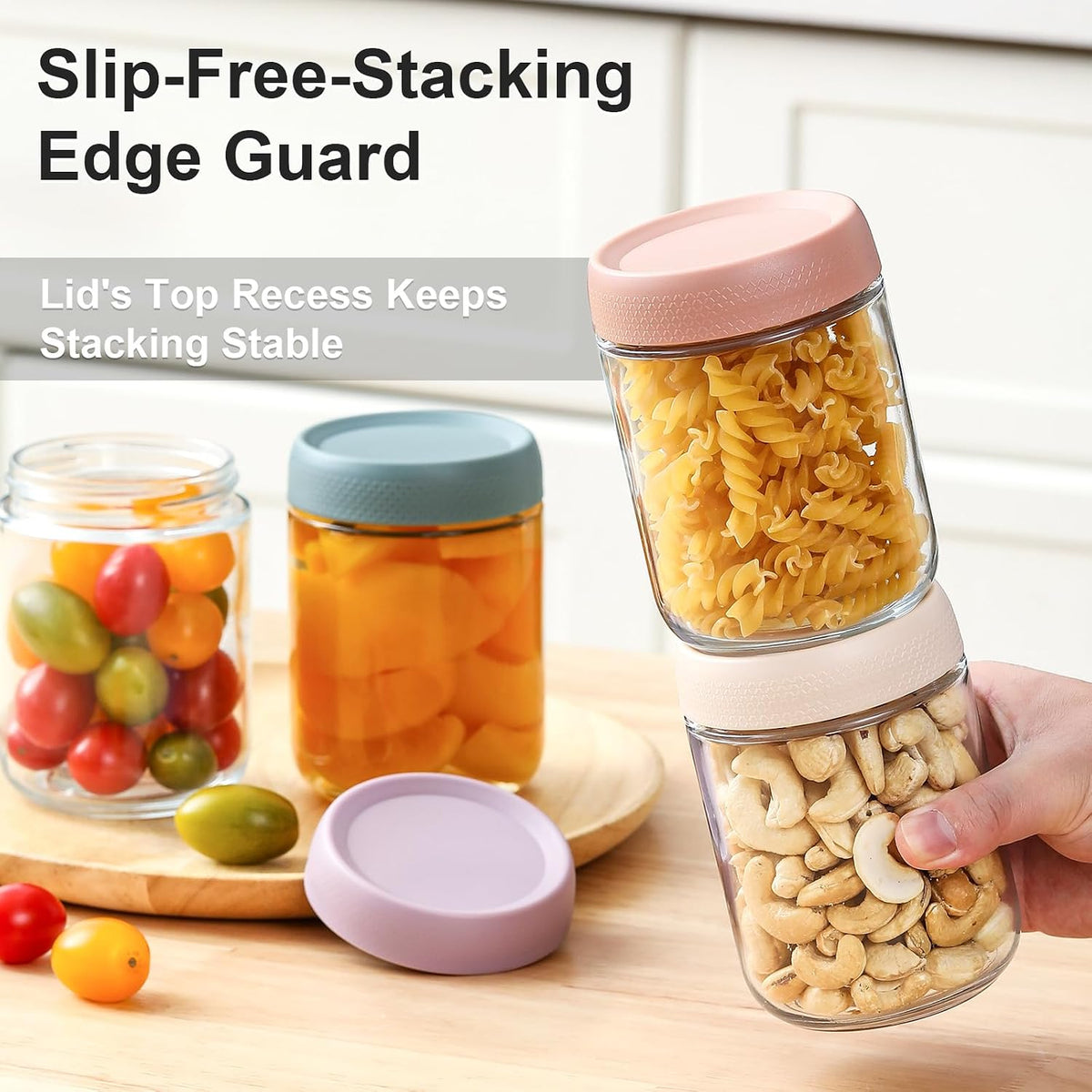 2oz Glass Salad Dressing Containers, 6-Pack Small Sauce Containers with Lids and Mini Condiment Cups Containers,To Go Glass Jars for Meal Prep Lunch box