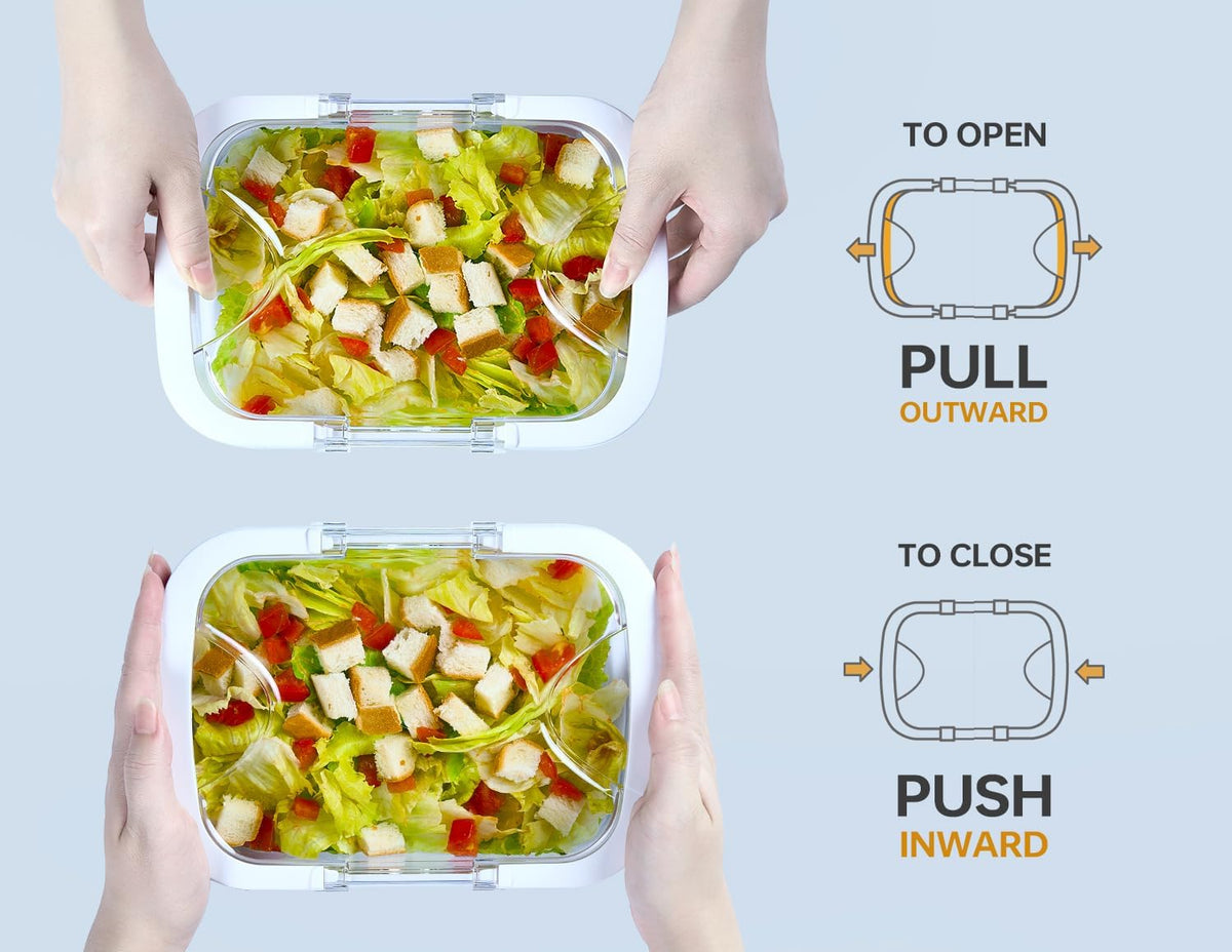 Duo Loc Deli Meat Containers for Fridge with Airtight Lids, Stackable Refrigerator Organizer for Lunch Meat Storage Sandwich Ham Cheese Salami Sliced Turkey, Clear Tritan Box (Cold Cuts 3pk)