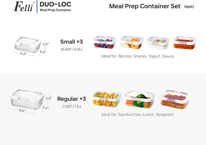 Duo Loc Deli Meat Containers for Fridge with Airtight Lids, Stackable Refrigerator Organizer for Lunch Meat Storage Sandwich Ham Cheese Salami Sliced Turkey, Clear Tritan Box (Cold Cuts 3pk)