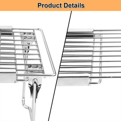 Expandable Freezer Shelf Cooler Shelf Organizer 15.8"-22" | Thickened Heavy Duty Cabinet Shelf Riser Rack Organizer and Storage for Kitchen Pantry Refrigerator