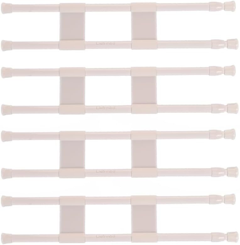 2 Sets Double RV Refrigerator Bars, Refrigerator Tension Rods
