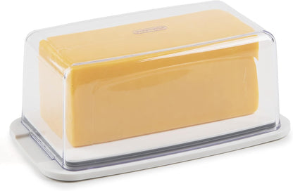 Progressive International Cheese BPA-Free Plastic Meal Holder, 8.75 in L x 3.6 in H x 4.75 in D, Ideal for Maintaining Fridge Organization