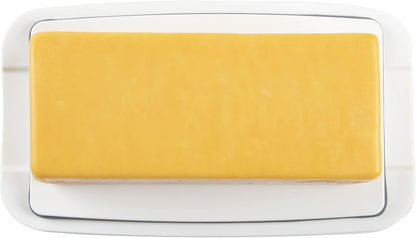Progressive International Cheese BPA-Free Plastic Meal Holder, 8.75 in L x 3.6 in H x 4.75 in D, Ideal for Maintaining Fridge Organization