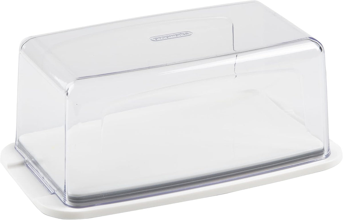 Progressive International Cheese BPA-Free Plastic Meal Holder, 8.75 in L x 3.6 in H x 4.75 in D, Ideal for Maintaining Fridge Organization
