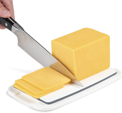 Progressive International Cheese BPA-Free Plastic Meal Holder, 8.75 in L x 3.6 in H x 4.75 in D, Ideal for Maintaining Fridge Organization