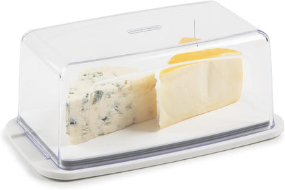 Progressive International Cheese BPA-Free Plastic Meal Holder, 8.75 in L x 3.6 in H x 4.75 in D, Ideal for Maintaining Fridge Organization