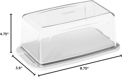 Progressive International Cheese BPA-Free Plastic Meal Holder, 8.75 in L x 3.6 in H x 4.75 in D, Ideal for Maintaining Fridge Organization