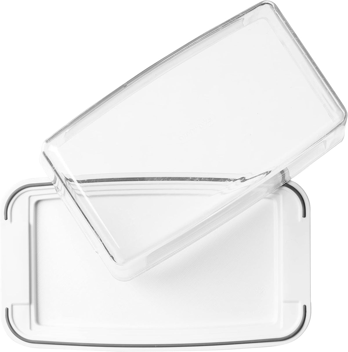Progressive International Cheese BPA-Free Plastic Meal Holder, 8.75 in L x 3.6 in H x 4.75 in D, Ideal for Maintaining Fridge Organization