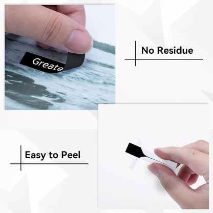 Label Maker Tape Refill Replacement for Brother TZe-231 TZe231 12mm 0.47 | Laminted P Touch TZe TZ Label Tape for Brother PT-D220 D210 H110 D410 D610BT, 12mm x 8m, Black on White, 6-Pack
