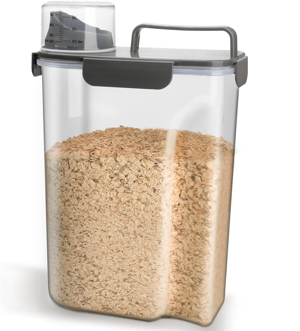 Komzon Rice Storage Containers, Airtight Cereal Containers Storage 20+10 lb Extra Large, BPA Free Rice dispenser with Pouring Spout, Pet Dog Cat Bird Food Container