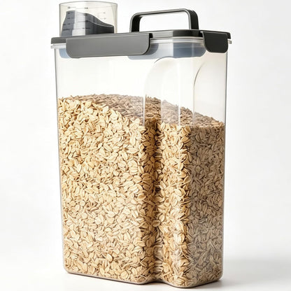 Komzon Rice Storage Containers, Airtight Cereal Containers Storage 20+10 lb Extra Large, BPA Free Rice dispenser with Pouring Spout, Pet Dog Cat Bird Food Container