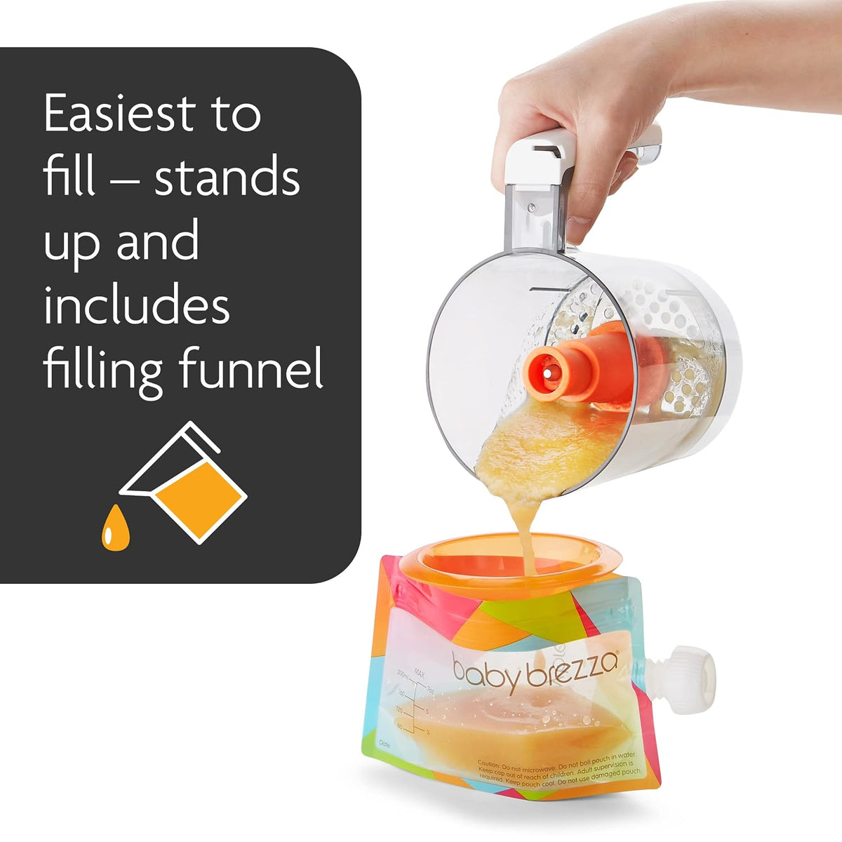 Reusable Baby Food Storage Pouches, 10 Pack, 7oz Size