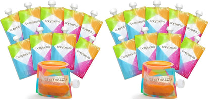 Reusable Baby Food Storage Pouches, 10 Pack, 7oz Size