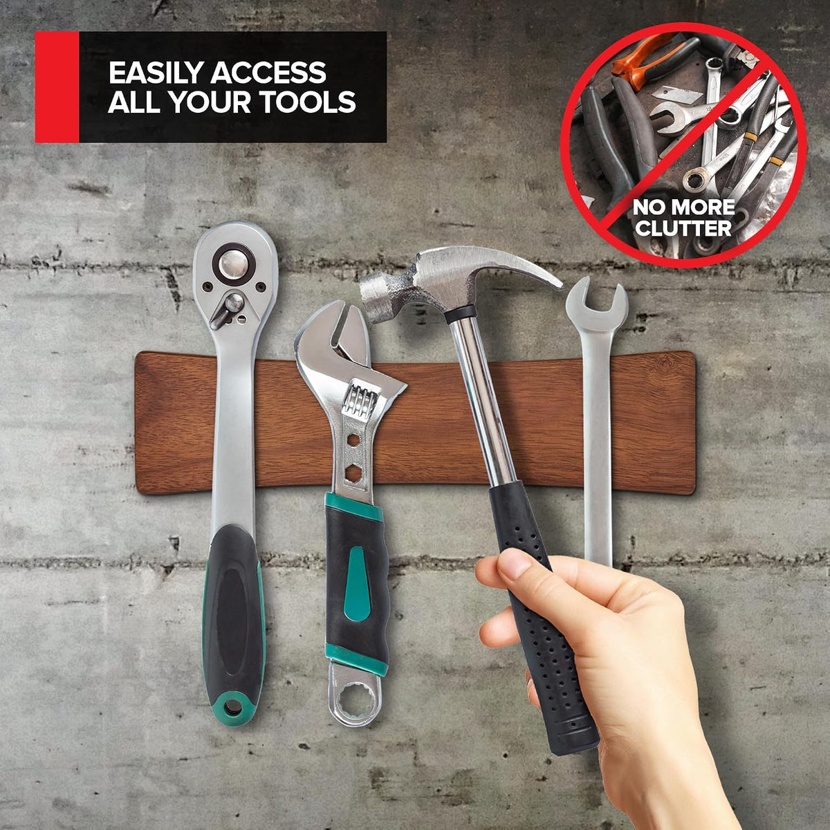16 Inch Stainless Steel Magnetic Knife Bar with Multi-Purpose Functionality as a Knife Holder, Knife Strip, Magnetic Tool Organizer, Art Supply Organizer & Home Organizer