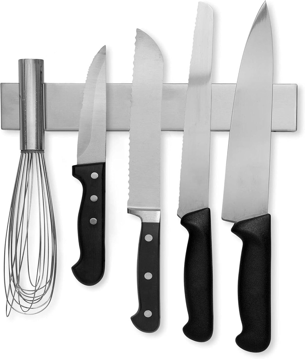 16 Inch Stainless Steel Magnetic Knife Bar with Multi-Purpose Functionality as a Knife Holder, Knife Strip, Magnetic Tool Organizer, Art Supply Organizer & Home Organizer