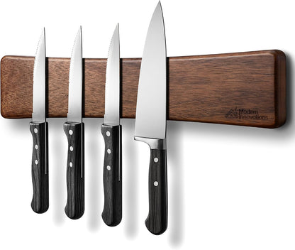 16 Inch Stainless Steel Magnetic Knife Bar with Multi-Purpose Functionality as a Knife Holder, Knife Strip, Magnetic Tool Organizer, Art Supply Organizer & Home Organizer