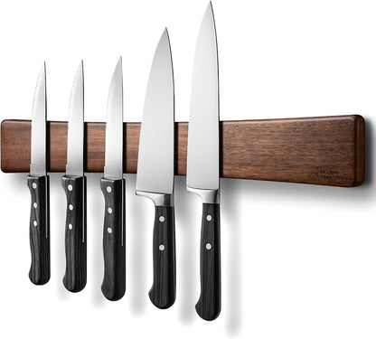 16 Inch Stainless Steel Magnetic Knife Bar with Multi-Purpose Functionality as a Knife Holder, Knife Strip, Magnetic Tool Organizer, Art Supply Organizer & Home Organizer