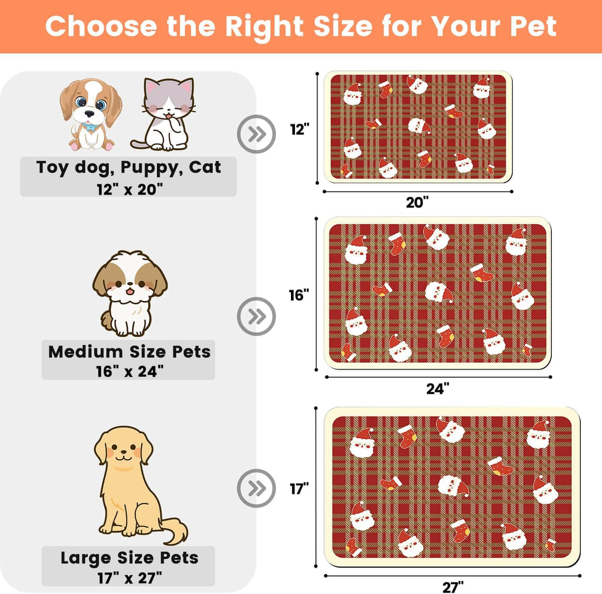 Pet Feeding Mat-Absorbent Pet Placemat for Food and Water Bowl, with Waterproof Rubber Backing, Quick Dry Water Dispenser Mat for Dog and Cat (20"x12", Striped Dark Gray)