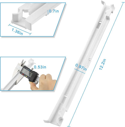 2223320 Refrigerator Drawer Slide Rail Replacement for Whirl-Pool Refrigerator wp2223320 Track Refrigerator Crisper Drawer Slide Rail Replace 1016208 AH869557 EA869557 PS869557-2-Pack
