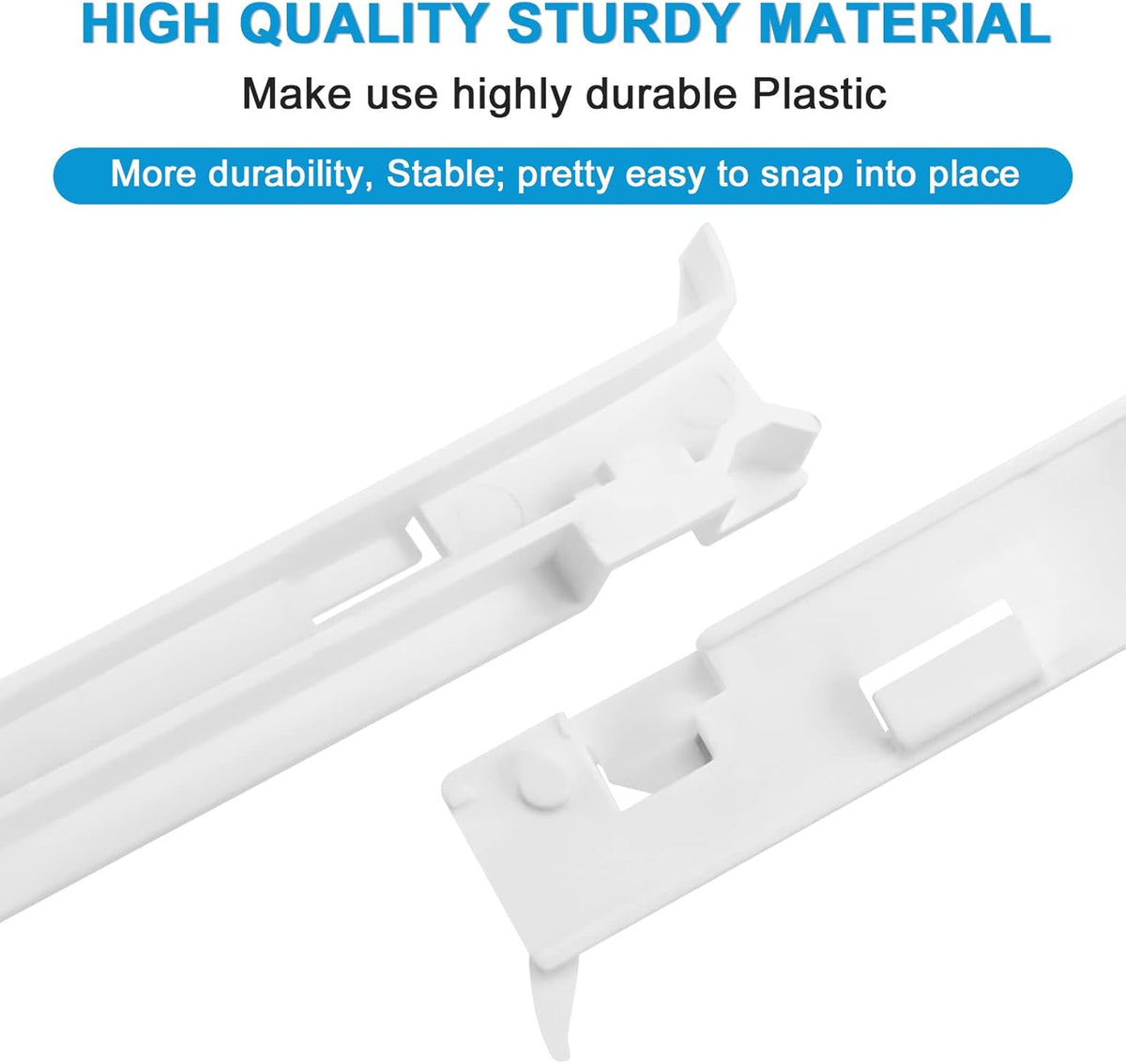 2223320 Refrigerator Drawer Slide Rail Replacement for Whirl-Pool Refrigerator wp2223320 Track Refrigerator Crisper Drawer Slide Rail Replace 1016208 AH869557 EA869557 PS869557-2-Pack