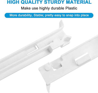 2223320 Refrigerator Drawer Slide Rail Replacement for Whirl-Pool Refrigerator wp2223320 Track Refrigerator Crisper Drawer Slide Rail Replace 1016208 AH869557 EA869557 PS869557-2-Pack