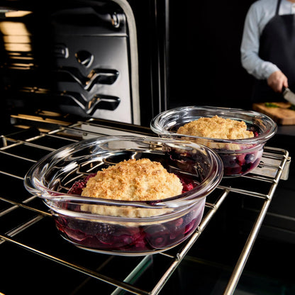 Brilliance Glass Food Storage Containers, Assorted Sizes, Set of 9, BPA-Free, Leak-Proof, Clear