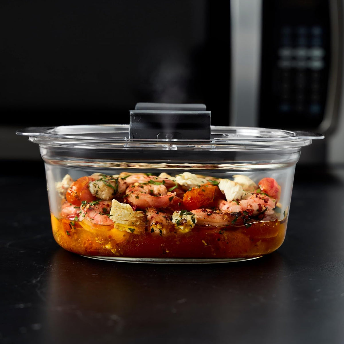 Brilliance Glass Food Storage Containers, Assorted Sizes, Set of 9, BPA-Free, Leak-Proof, Clear