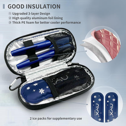 Reusable TSA Approved Ice Packs for Insulated Insulin Travel Case, Medication Travel Bag - Reusable Cooler Ice Packs Suitable for Diabetic Insulin Cooler Pen Carry Case（4 Packs）