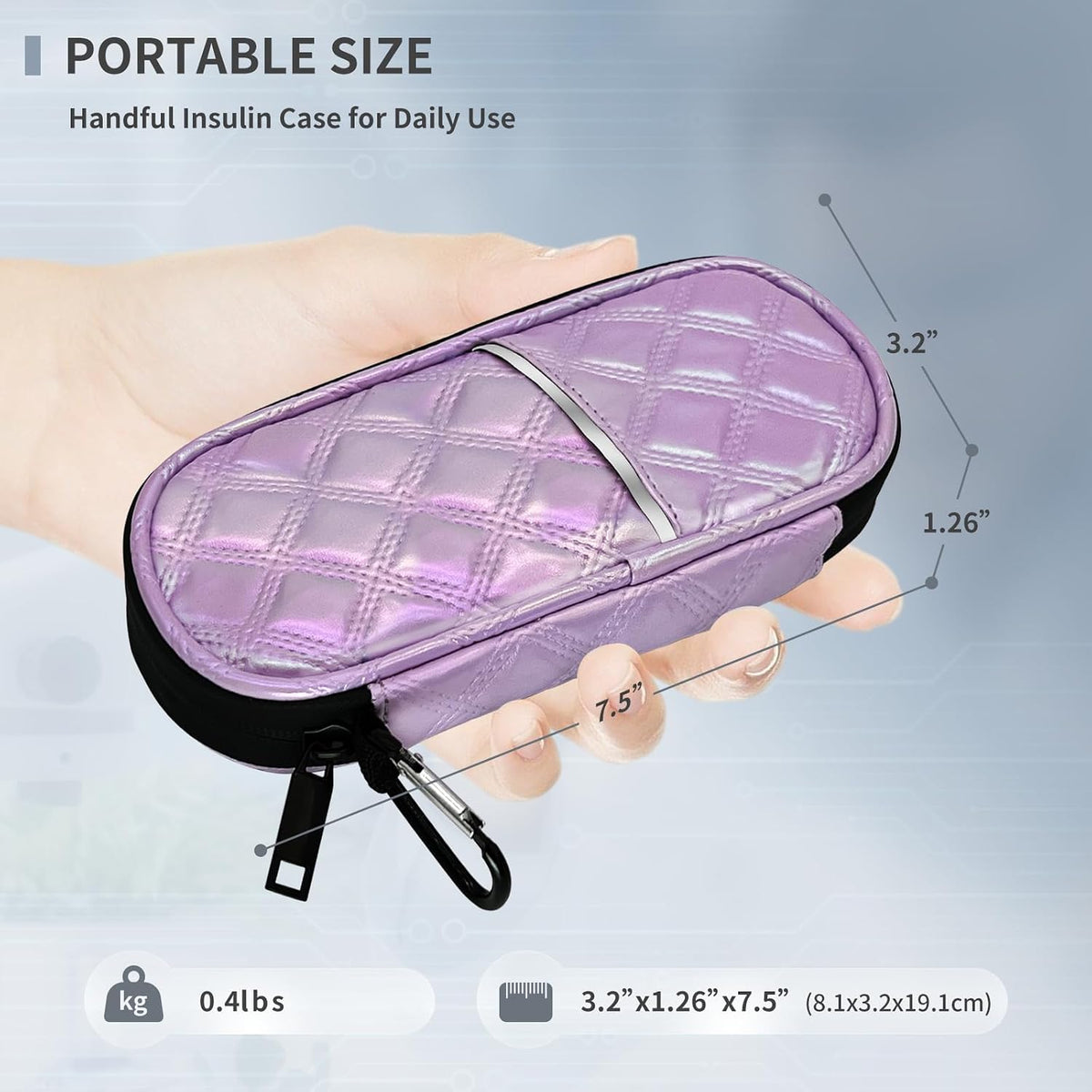 Reusable TSA Approved Ice Packs for Insulated Insulin Travel Case, Medication Travel Bag - Reusable Cooler Ice Packs Suitable for Diabetic Insulin Cooler Pen Carry Case（4 Packs）