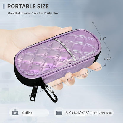 Reusable TSA Approved Ice Packs for Insulated Insulin Travel Case, Medication Travel Bag - Reusable Cooler Ice Packs Suitable for Diabetic Insulin Cooler Pen Carry Case（4 Packs）
