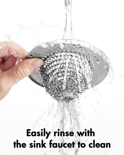 Kitchen Sink Drain Strainer,Patented Reversible Chain Mesh Basket Anti-Clog
