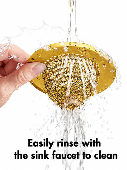 Kitchen Sink Drain Strainer,Patented Reversible Chain Mesh Basket Anti-Clog