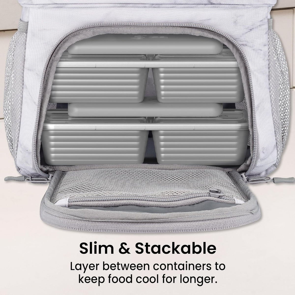 Chillers Ice Packs: Slim, Reusable Quick-Freeze Cooling Design Keeps Food Fresh in Lunch Boxes, Bags, & Coolers for Work, College, Camping, & More; Easy to Clean & Chills Fast; 4-Pack (Blue)