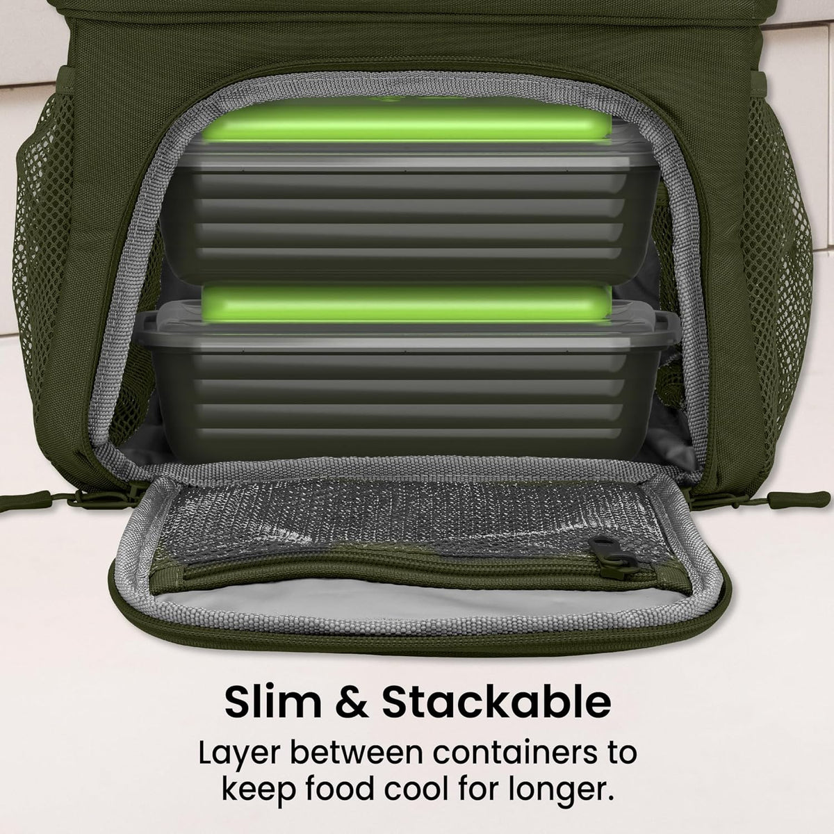 Chillers Ice Packs: Slim, Reusable Quick-Freeze Cooling Design Keeps Food Fresh in Lunch Boxes, Bags, & Coolers for Work, College, Camping, & More; Easy to Clean & Chills Fast; 4-Pack (Blue)