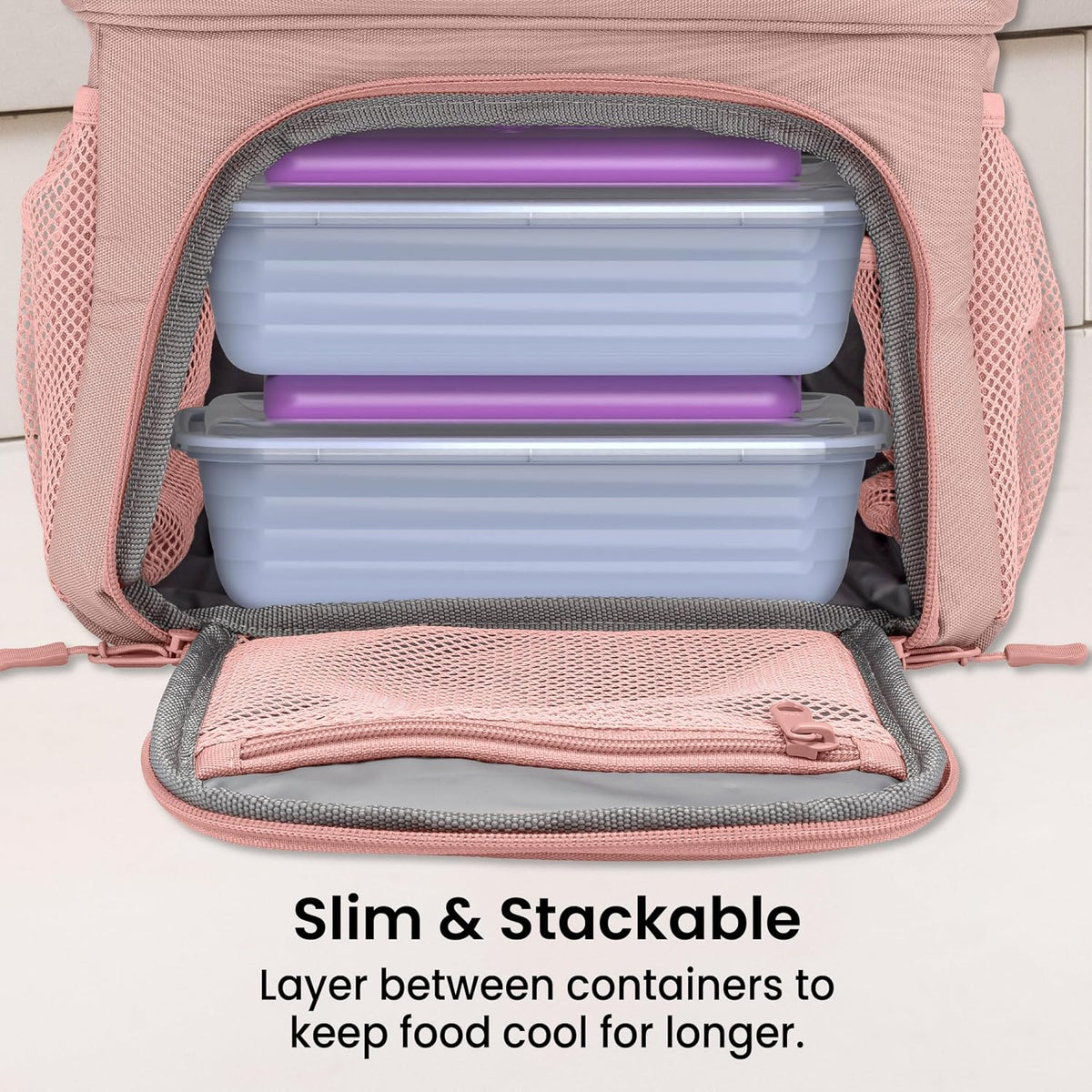 Chillers Ice Packs: Slim, Reusable Quick-Freeze Cooling Design Keeps Food Fresh in Lunch Boxes, Bags, & Coolers for Work, College, Camping, & More; Easy to Clean & Chills Fast; 4-Pack (Blue)