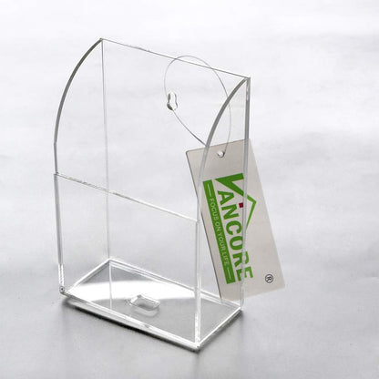 Clear Wall Mounted Charging Phone Holder Smart Phone Station TV Remote Control Holder Wall Box (3 Holes)