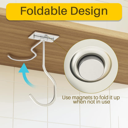Adhesive Banana Hook Under Cabinet, Under Counter Banana Hanger, Black