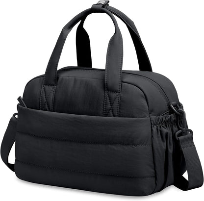 Lunch Box for Women Insulated Lunch Bag Lunchbox Cooler Thermal Leakproof Quilted Reusable Lunch Tote Bag for Work School Travel Picnic (Black) - Colors A