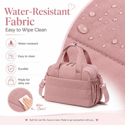 Lunch Box for Women Insulated Lunch Bag Lunchbox Cooler Thermal Leakproof Quilted Reusable Lunch Tote Bag for Work School Travel Picnic (Black) - Colors A