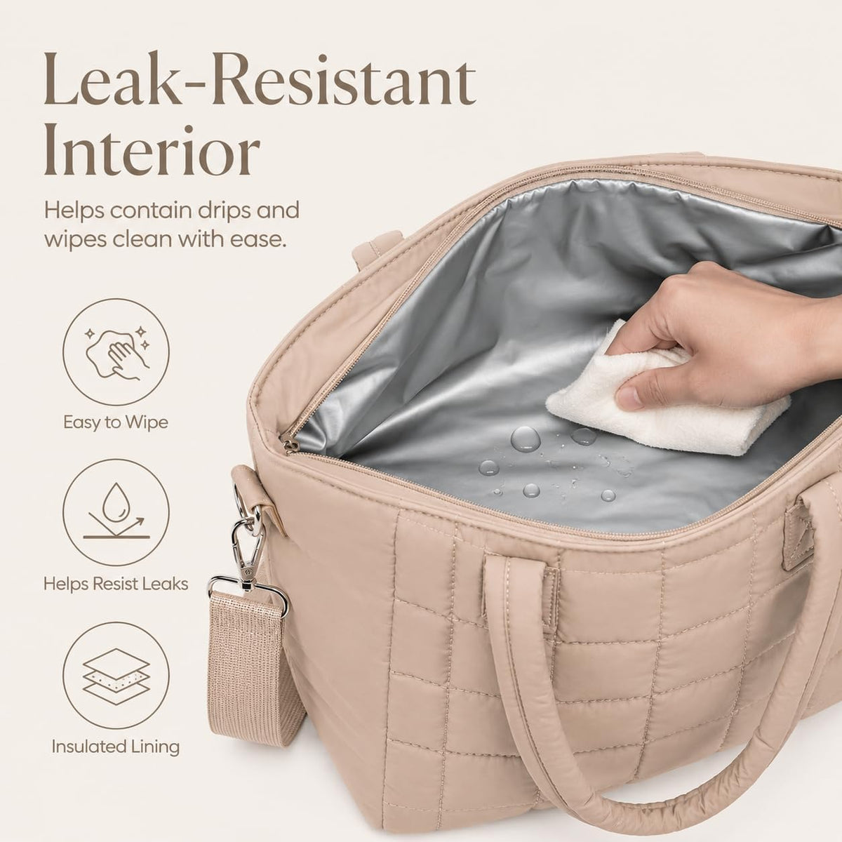 Lunch Box for Women Insulated Lunch Bag Lunchbox Cooler Thermal Leakproof Quilted Reusable Lunch Tote Bag for Work School Travel Picnic (Black) - Colors A