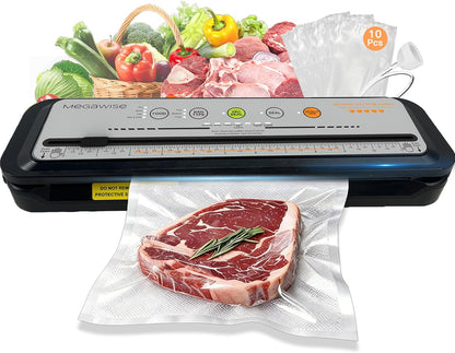 Vacuum Sealer Machine, 80kPa, Built-In Cutter, Dry/Moist