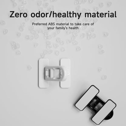 Child Proof Refrigerator Lock with Sticky Adhesive Pads, kids Safety Locks for Doors, RV Refrigerator, Oven Lock Safety Baby Cabinet Locks, Grey