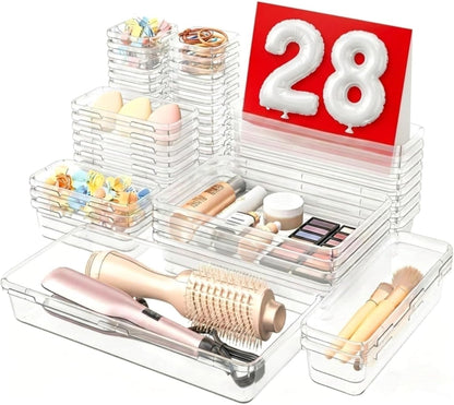 【Military Grade】 Drawer Organizer for Vanity Bathroom Makeup Desk